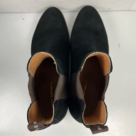New Republic Black Suede Chelsea Boots Mens Size 12 - Picture 7 of 9
